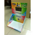 Easy-assembling Corrugated Cardboard Counter Displays Box For Lcd Display With 4c Offset